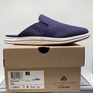 NEW Clarks Women's Breeze Shore Mule Navy Size 5